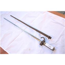 French WWII Needle Bayonet and Steel Scabard