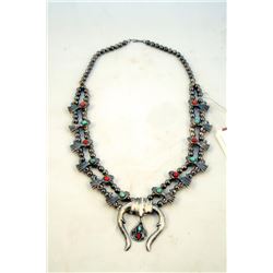 Sterling Squash Blossom Necklace Set