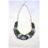 Image 1 : Green Crystal and Green Peridot Necklace