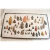 Image 1 : Framed Collection of Authentic Flint Points