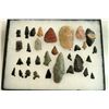 Image 1 : Framed Collection nof Authentic Flint Points