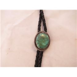 Turuoise and sterling bolo tie