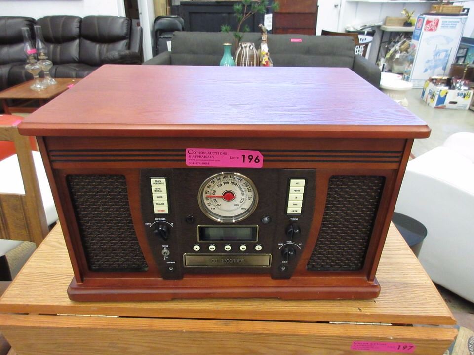 Wood Music Center with Recordable CD Player