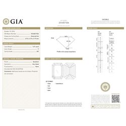 GIA/Emerald/F/SI2/1.01Ct