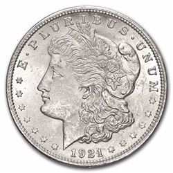 1921 Morgan Silver Dollar BU MS-63