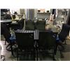 Image 2 : HOME CREST  44" X 70" DOCK SIDE DINING TABLE WITH 4 SIDE CHAIRS & 2 SPRING ROCKERS, COLOUR -