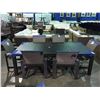 Image 2 : HOME CREST 44" X 88"  PATIO  DINING TABLE WITH 6 CHAIRS - POWDER FLINT