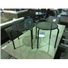 Image 2 : PAIR OF KETTLER 18" ROUND PATIO SIDE TABLES