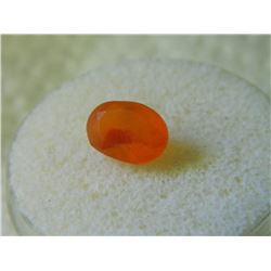 GEM STONE - OVAL FACETED ORANGE FIREOPAL 7.0L X 10.1W X 4.9H mm- ~1.46CT