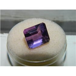 GEMSTONE - LARGE RECTANGLE FACETED AMETHYST - 13.1L X 10.1W X 10H mm - ~9.12CT