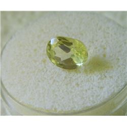 GEM STONE - OVAL FACETED BRIGHT YELLOW CITRINE 9.9L X 7.6W X 6.5H mm - ~2.59CT