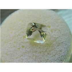 GEM STONE - PRINCESS FACETED WHITE TOPAZ - 9.1L X 9.1W X 6.3H mm - ~4.63CT
