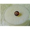 Image 3 : GEM STONE - ROUND FACETED BROWN/ RED GARNET 6.1D X 3.2H mm - ~0.84CT - OFFSET SIDE - SEE PICTURE