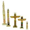 Image 1 : 4 Miniature Totem Poles