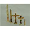 Image 2 : 4 Miniature Totem Poles