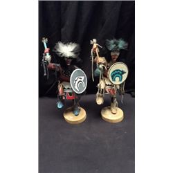 2 Singed Kachina Dolls