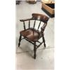 Image 1 : Pub Style Dark Oak Chair