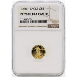 1988-P PF70 Ultra Cameo 5$ Golden Eagle