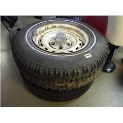 2 MICHELIN 215/15X MUD AND SNOW TIRES