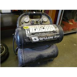 POWER BUILT 5 GALLON 3 HP DUEL TANK COMPRESSOR