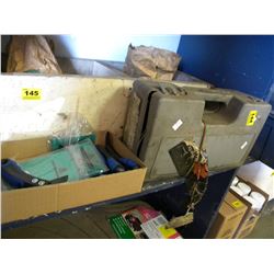 BOX OF TIRE CHAINS/SCRIBERS