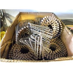 BOX OF COIL NAILS