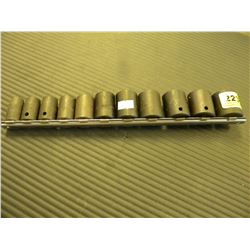 SET OF 11 CRAFTSMEN SOCKETS (IMPERIAL SIZE)