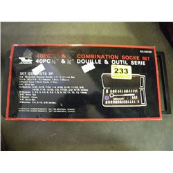 40 PIECE 1/4X3/8" SOCKET SET