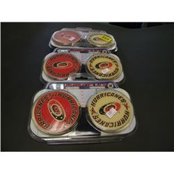 3 SETS OF ELECTRIC HOCKEY COASTERS/BAG OF CANDLES