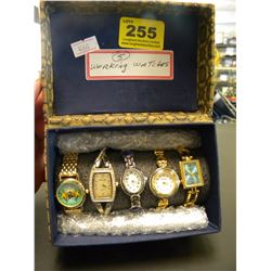 5 WORKING WATCHES