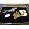 Image 1 : PAIR OF GOLD TIGER EARRINGS/PENDANT