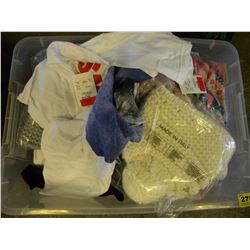 TUB OF MISC CLOTHING