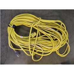 LARGE YELLOW INDUSTRIAL EXTENSION CORD