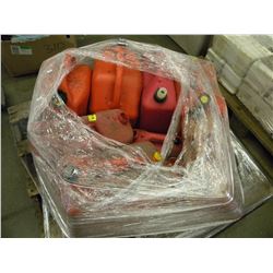 PALLET OF MISC JERRY CANS