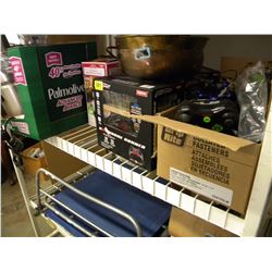 JUICER/LIGHT UP SNOWMAN/4 BOXES OF RC DRONES/LOUNGER
