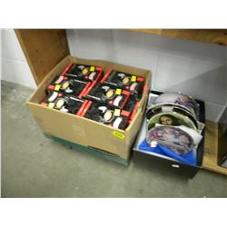 BOX OF ESPRESSO DECAF/BOX OF COLLECTION PLATES
