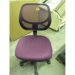 PURPLE SWIVEL STENO CHAIR