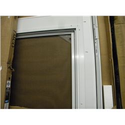 (NEW) WHITE EMCO 34X80 (UNIVERSAL) STORM DOOR WITH SCREEN