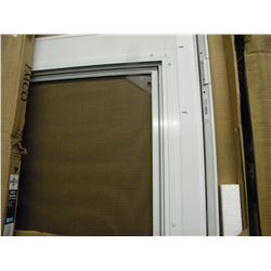 (NEW) WHITE EMCO 34X80 (UNIVERSAL SWING) STORM DOOR WITH SCREEN