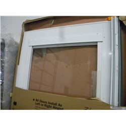 (NEW) WHITE EMCO 400 SERIES 36X80 (UNIVERSAL SWING) STORM DOOR SCREEN INCLUDED