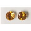 Image 1 : #2-14KT WHITE GOLD CITRINE EARRINGS
