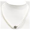 Image 1 : #6-FRESHWATER PEARL NECKLACE SET WITH CUBIC