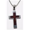 Image 1 : #9-STAINLESS STEEL MEN'S CHAIN WITH CROSS PENDANT