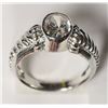 Image 2 : #13-STERLING SILVER CUBIC ZIRCONIA MEN'S RING