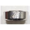 Image 1 : #16-STAINLESS STEEL DIAMOND MEN'S RING