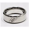 Image 2 : #16-STAINLESS STEEL DIAMOND MEN'S RING