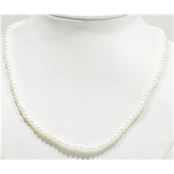 #21-FRESHWATER PEARL NECKLACE WITH STERLING