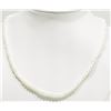 Image 1 : #21-FRESHWATER PEARL NECKLACE WITH STERLING