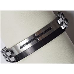 #24-STAINLESS STEEL DIAMOND(0.10CT)MEN'S