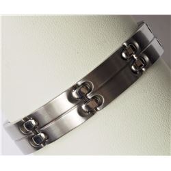 #31-TITANIUM MEN'S STAPLE LINK BRACELET